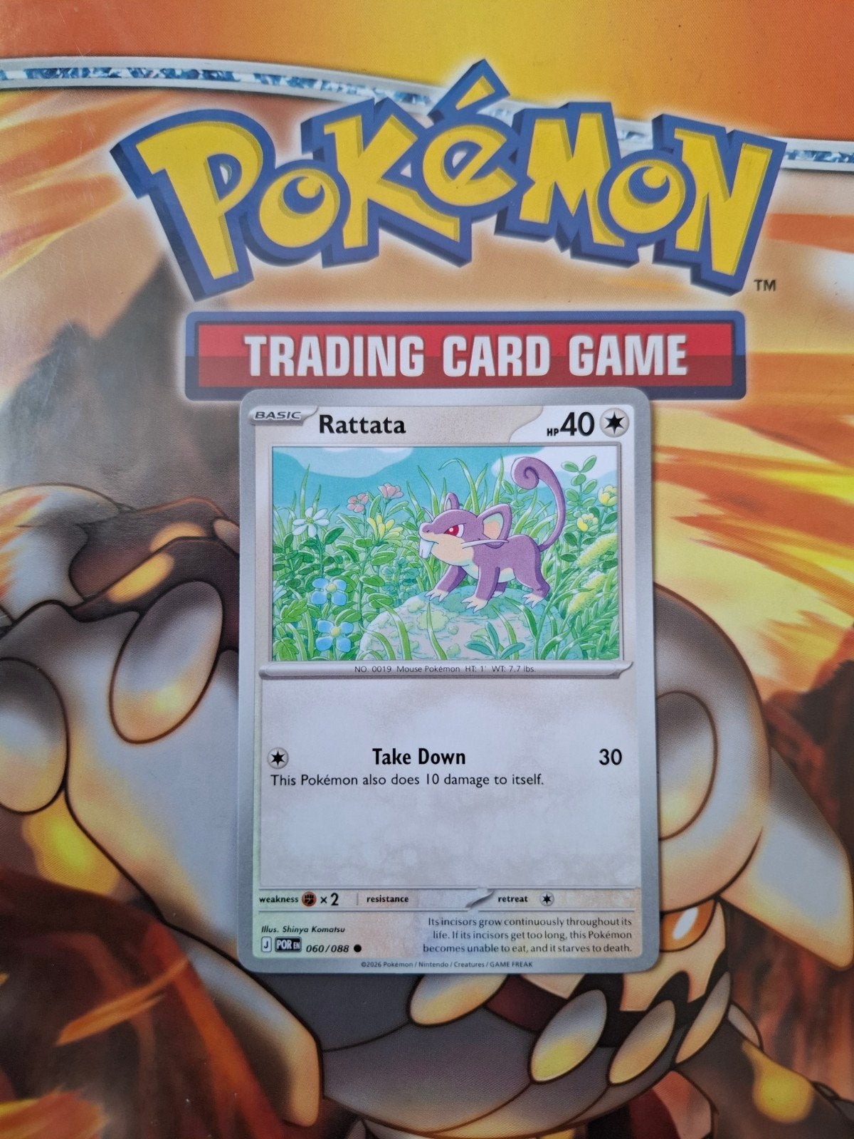 Rattata 060/088 Perfect Order pokemon kaart nm-mint, Ophalen of Verzenden, Zo goed als nieuw, Losse kaart