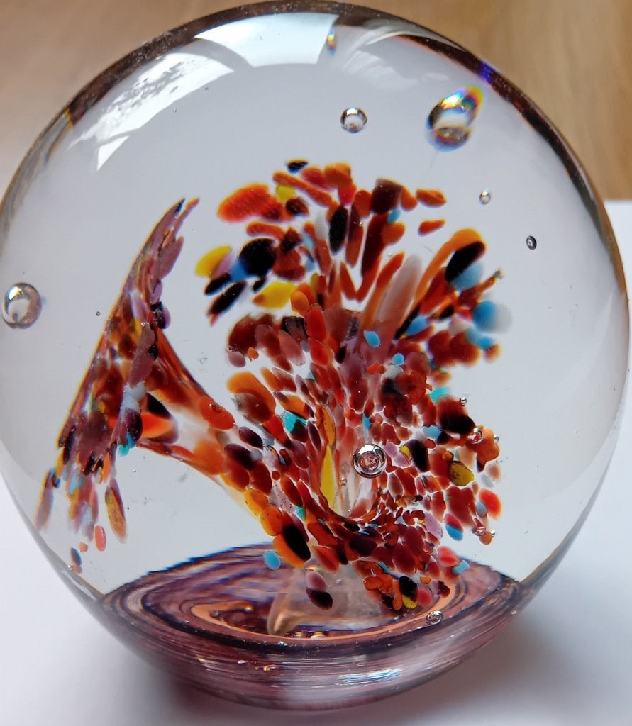 Glasobject, Antiek en Kunst, Kunst | Designobjecten, Meerkleurig, 9 cm, Object, Ophalen