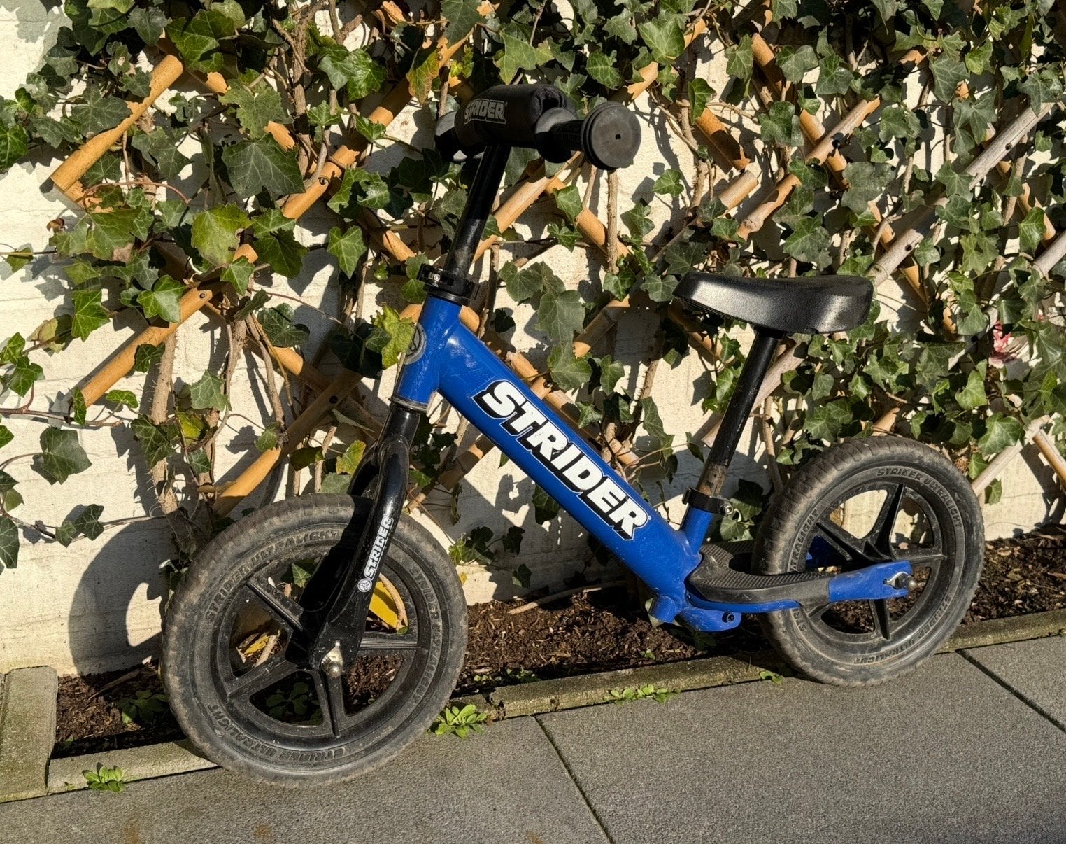 Strider loopfiets blauw - Ideaal voor jonge kinderen, Ophalen of Verzenden, Gebruikt, Minder dan 16 inch