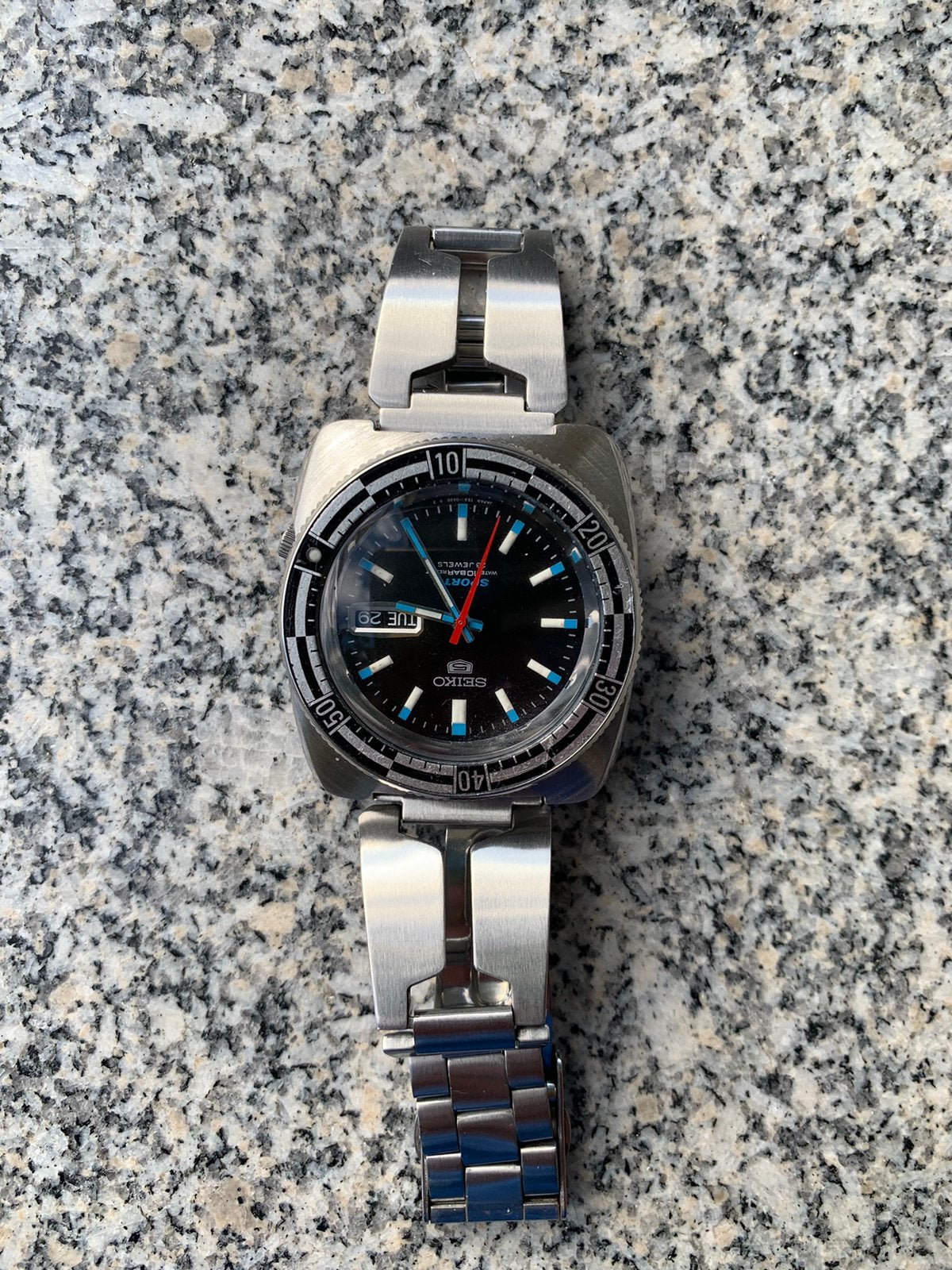 Seiko 5 Sports Rally SBSS017 – 7S36-0070 – 1997, Ophalen of Verzenden, Zo goed als nieuw
