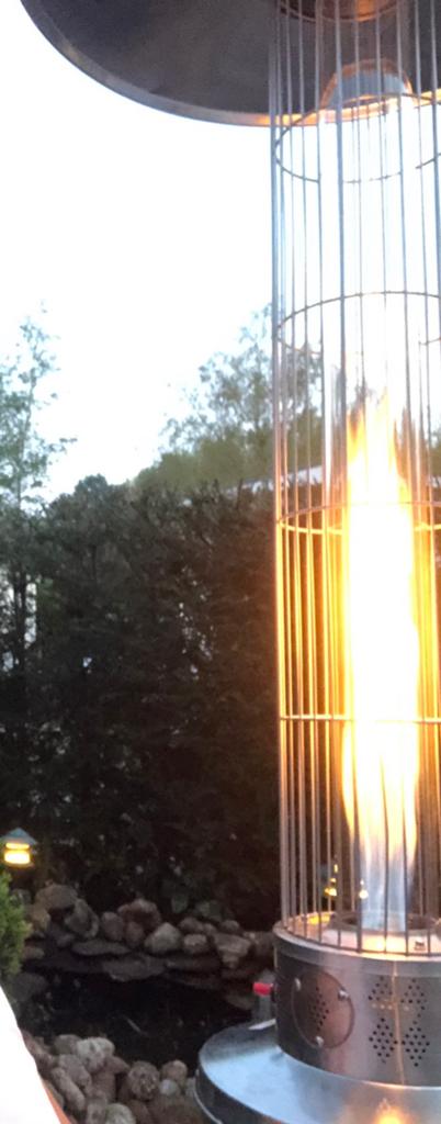 Flame Heater met gasfles, Tuin en Terras, Terrasverwarmers, Ophalen