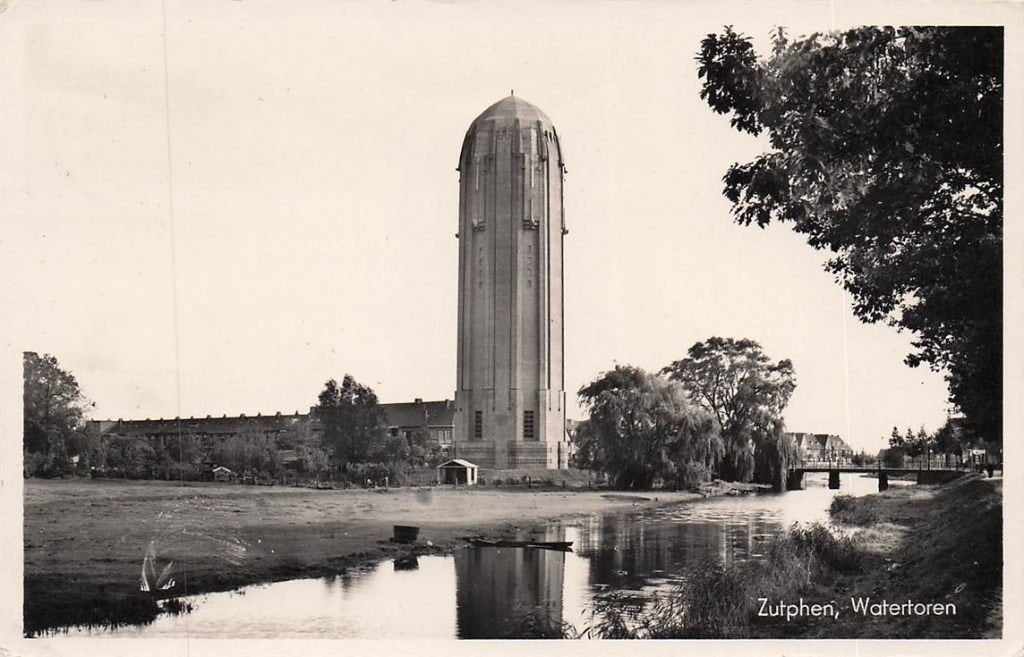 703-438-049 Zutphen Watertoren, Verzamelen, Ophalen of Verzenden, Voor 1920, Gelderland