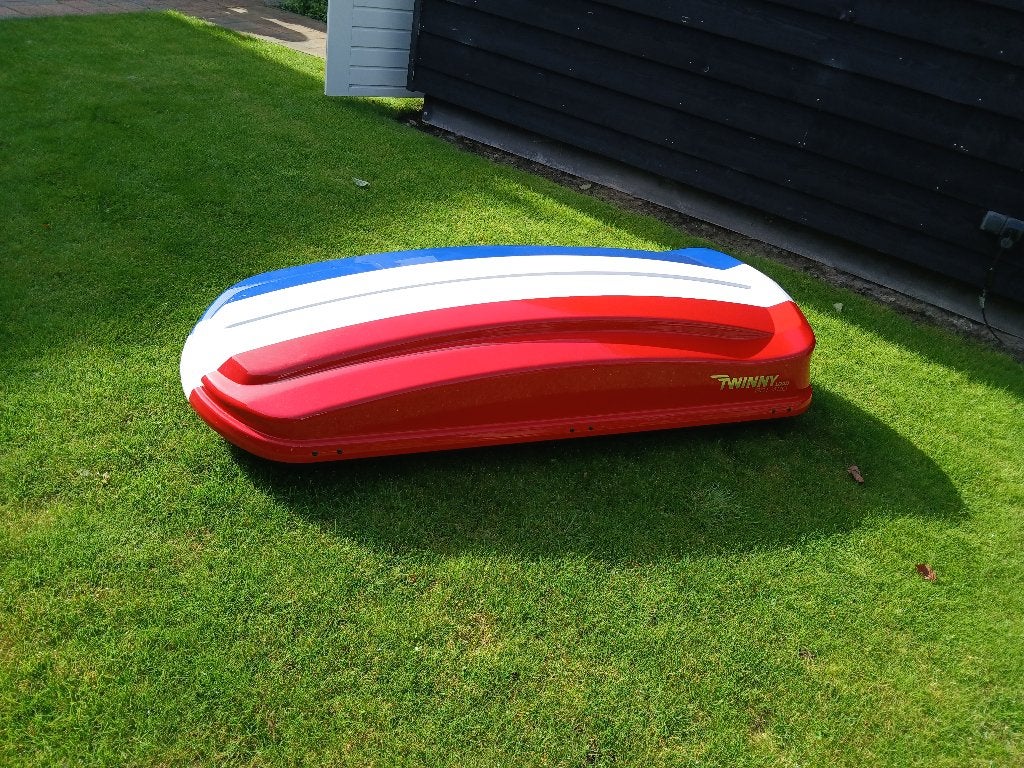 Te huur -- Dakkoffer twinny 430L. 5 euro p/d, Ophalen of Verzenden, Zo goed als nieuw