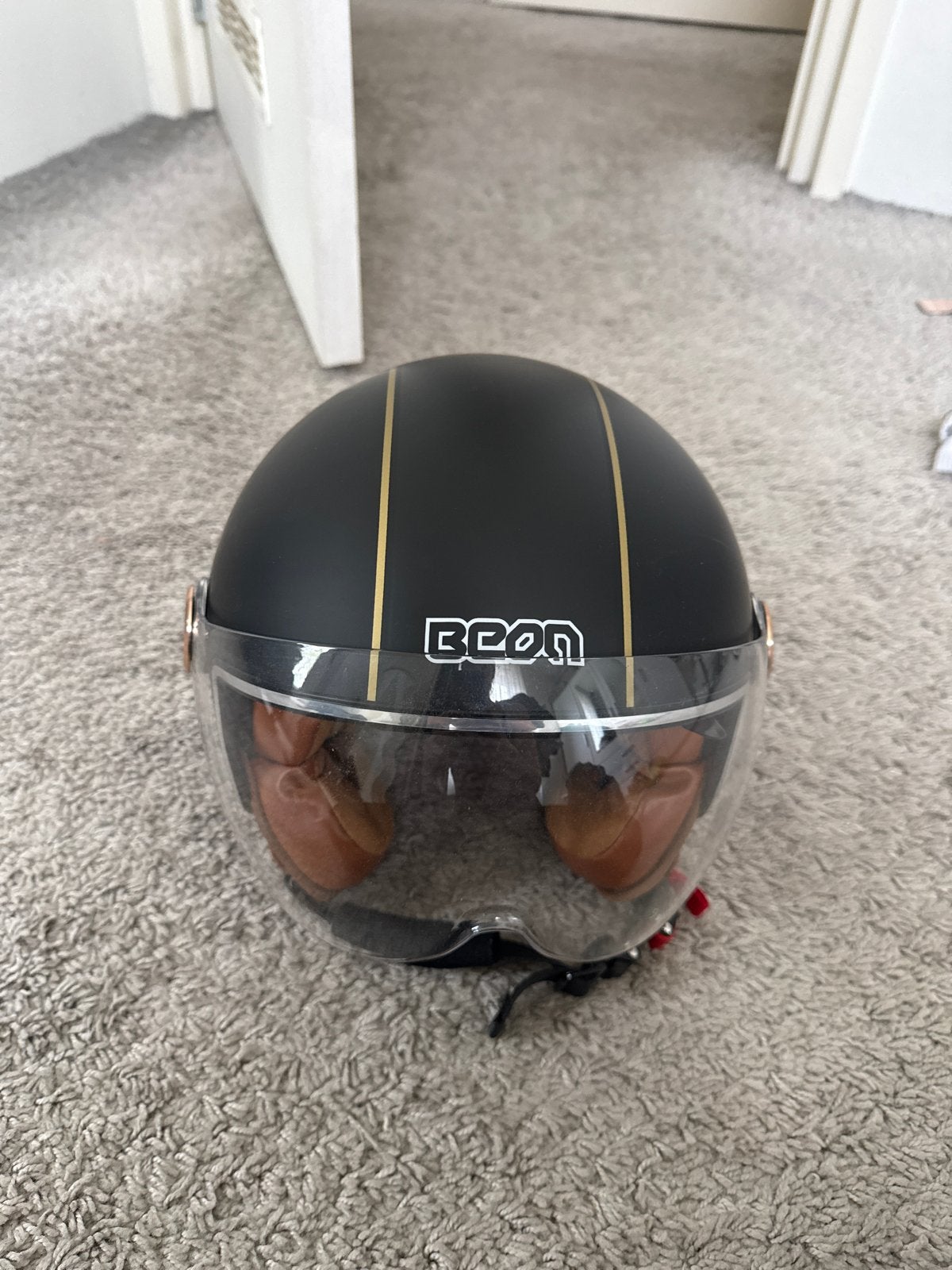 Beon helm zo goed als nieuw, 1 keer gedragen, Heren, Jethelm, S, Tweedehands