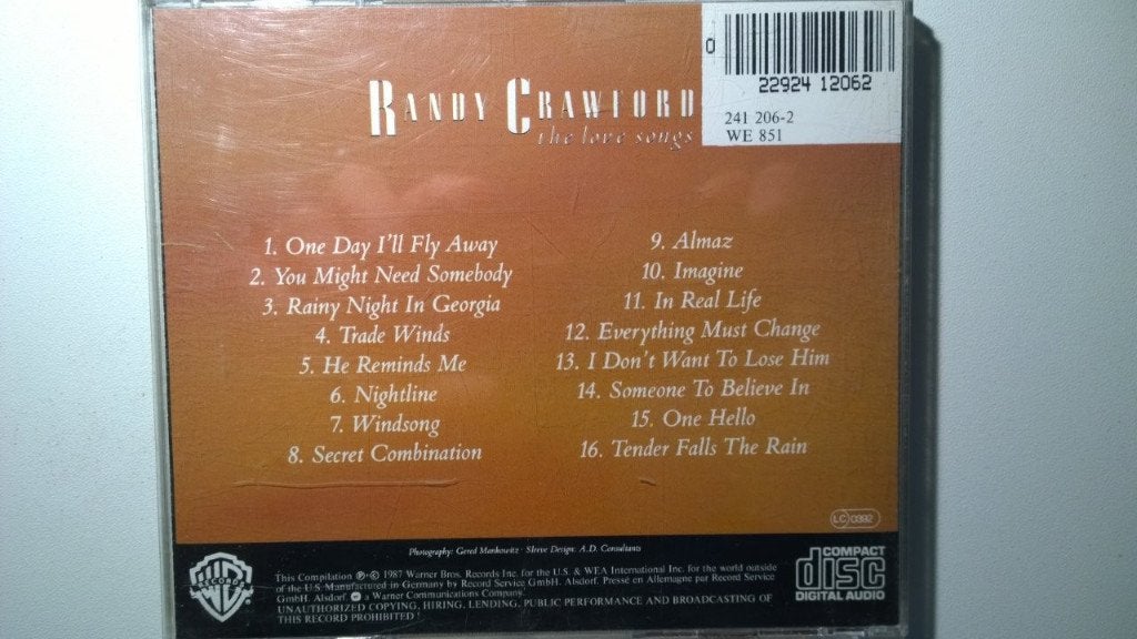 Randy Crawford - The Love Songs, Ophalen of Verzenden, Zo goed als nieuw
