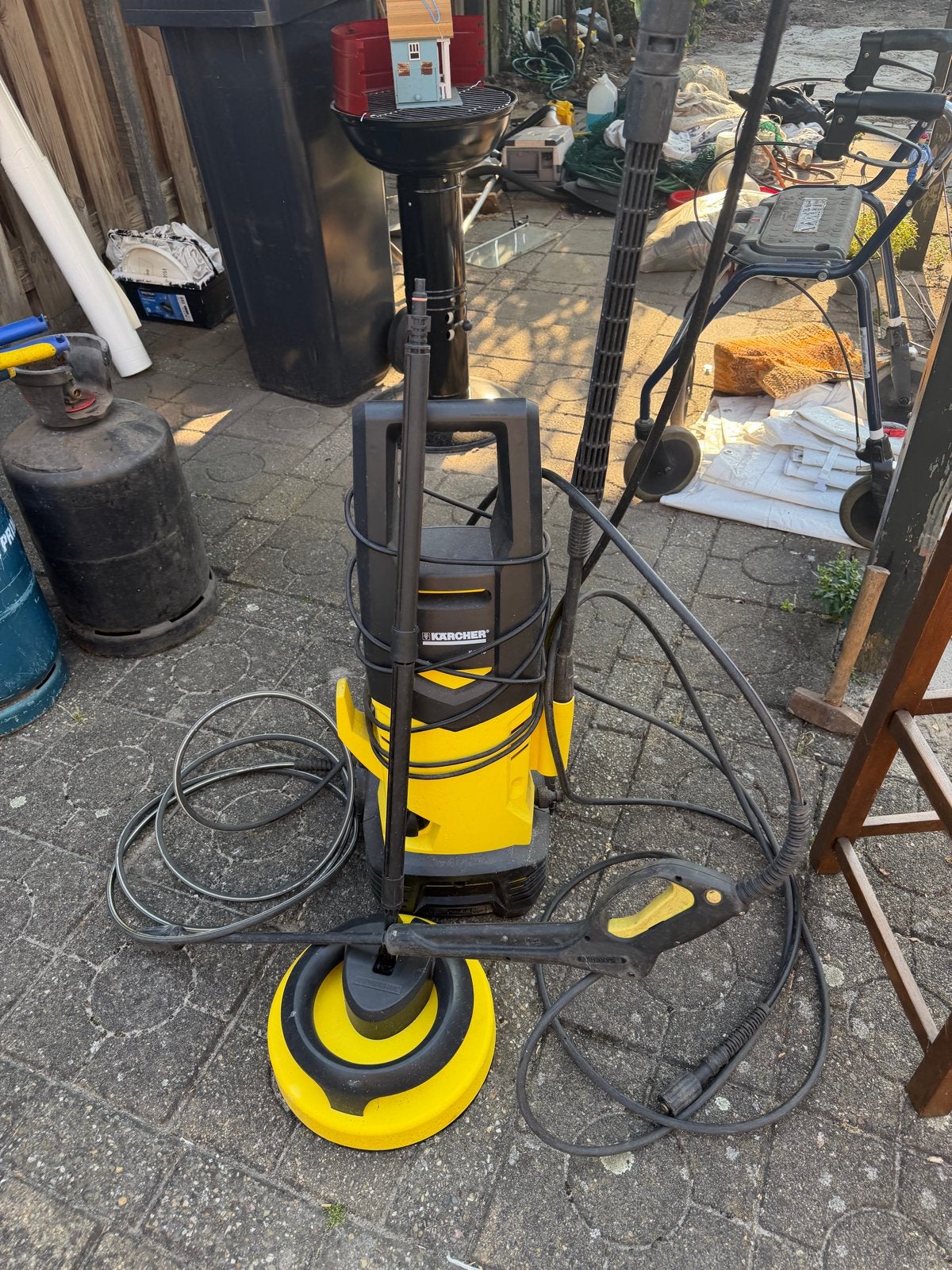 Complete Kärcher hogedrukreiniger met T-Racer, Ophalen, Gebruikt, Elektrisch