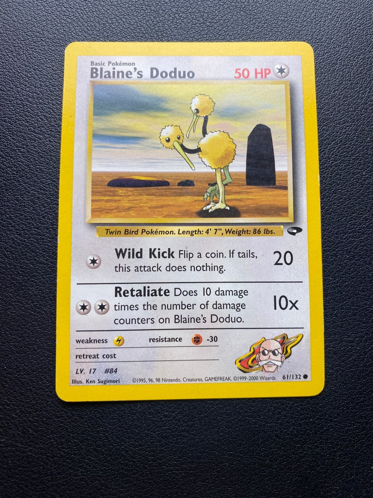 Blaine’s Doduo - Gym Challenge - 61/132 - Pokemon kaart, Ophalen of Verzenden, Zo goed als nieuw