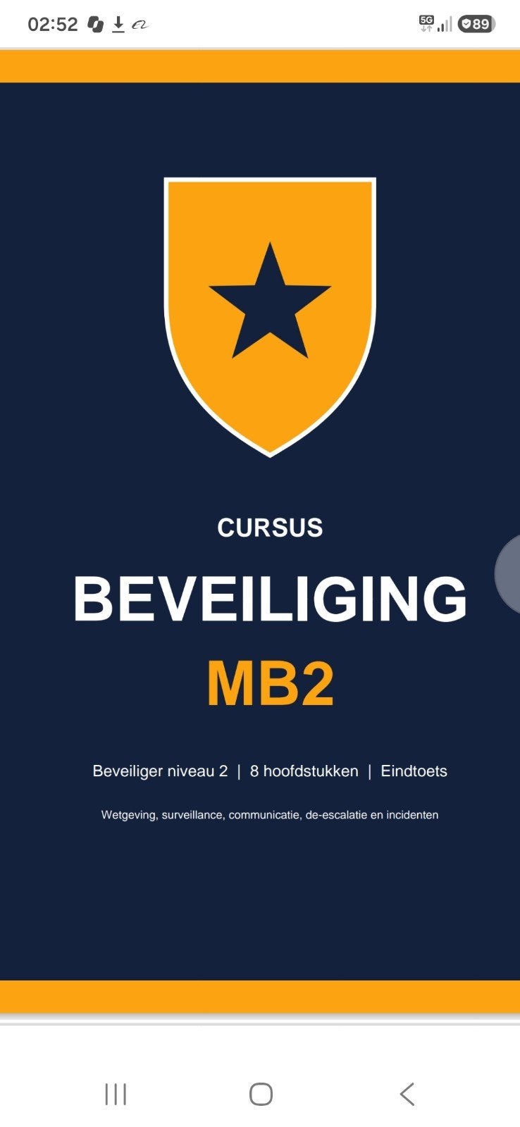 cursus beveiliging mbo 2, Verzenden, Alpha, Zo goed als nieuw, MBO