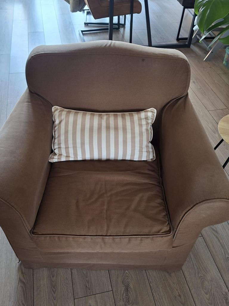 Rivièra Maison stoel bruin, Huis en Inrichting, Ophalen, Gebruikt, Eenpersoons, 75 tot 100 cm