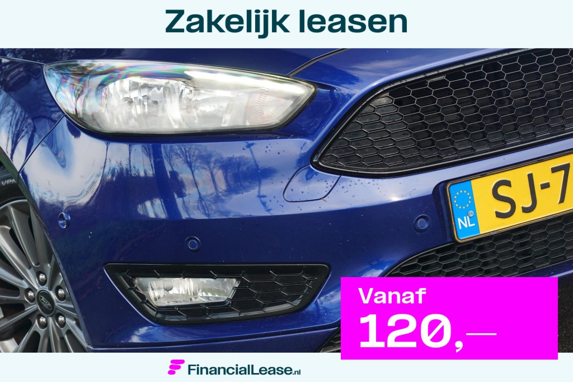 Ford Focus Wagon 1.0 Ecoboost 125pk ST-Line - Deep Impact Bl, Dealer onderhouden, Gebruikt, Euro 6, Blauw