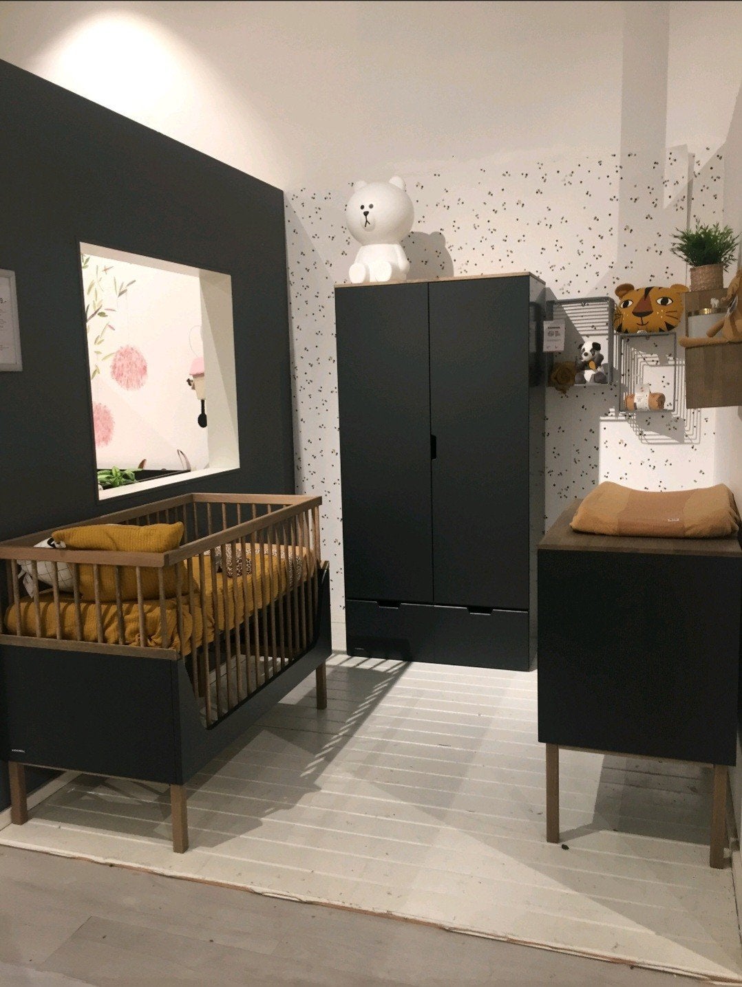 Complete Kidsmill Sepp babykamer zwart, Ophalen, Gebruikt