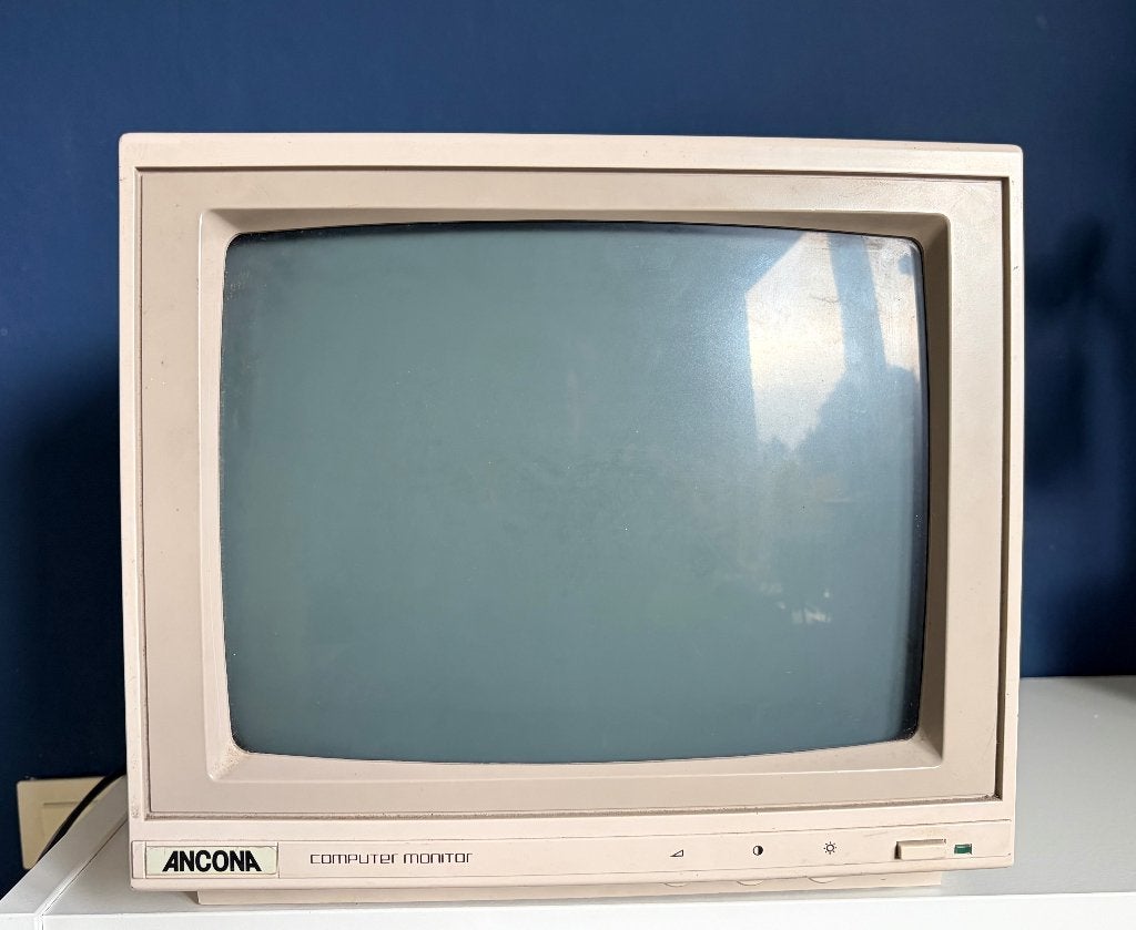 Vintage computermonitor Ancona, Computers en Software, Ophalen, Overige merken