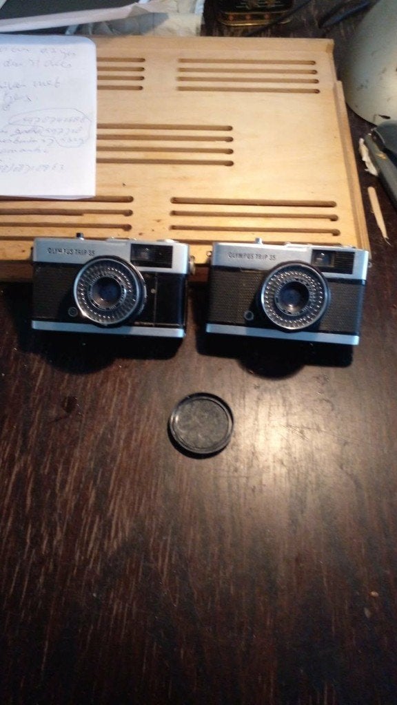 oude analoge camera´s, Ophalen, Gebruikt, Compact, Olympus