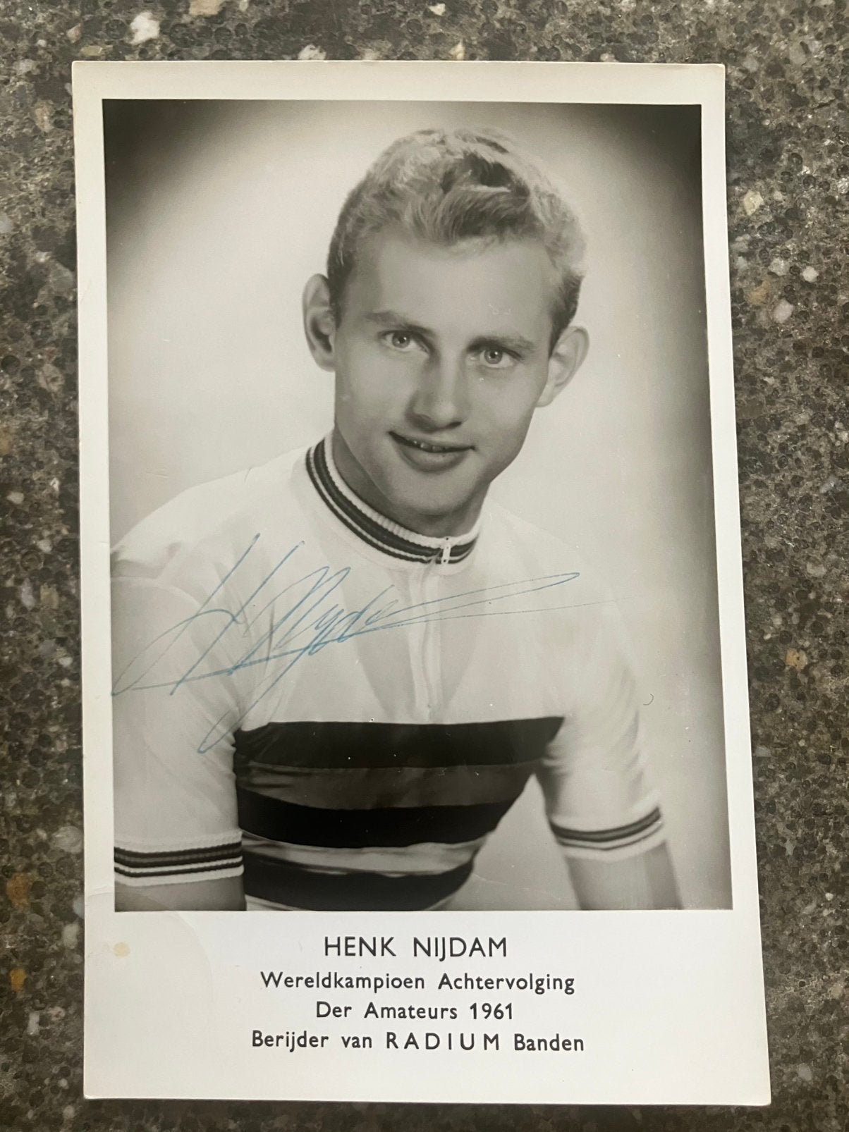 Henk Nijdam - handtekening op kaart Radium wielrennen, Verzamelen, Ophalen of Verzenden, Gebruikt, Overige sporten, Spelerskaart