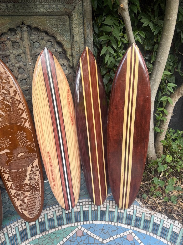 Foto 3 van Surfplank handwerk wanddecoratie Bali Boho mancave Indonesie