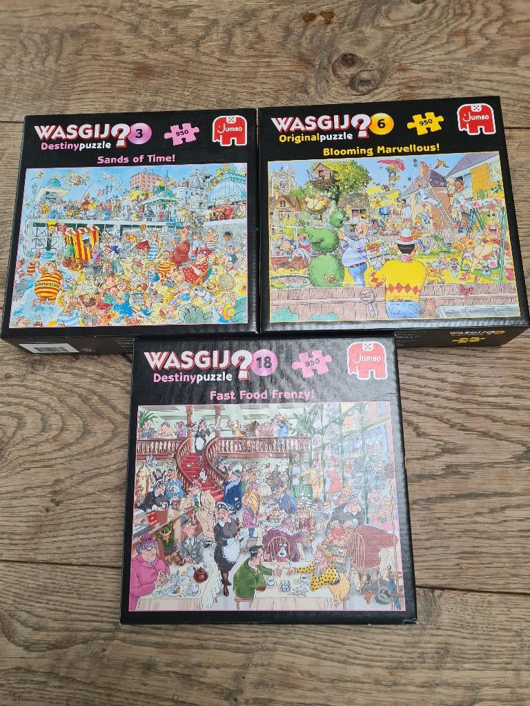 Wasgij, Ophalen, 500 t/m 1500 stukjes, Zo goed als nieuw, Legpuzzel