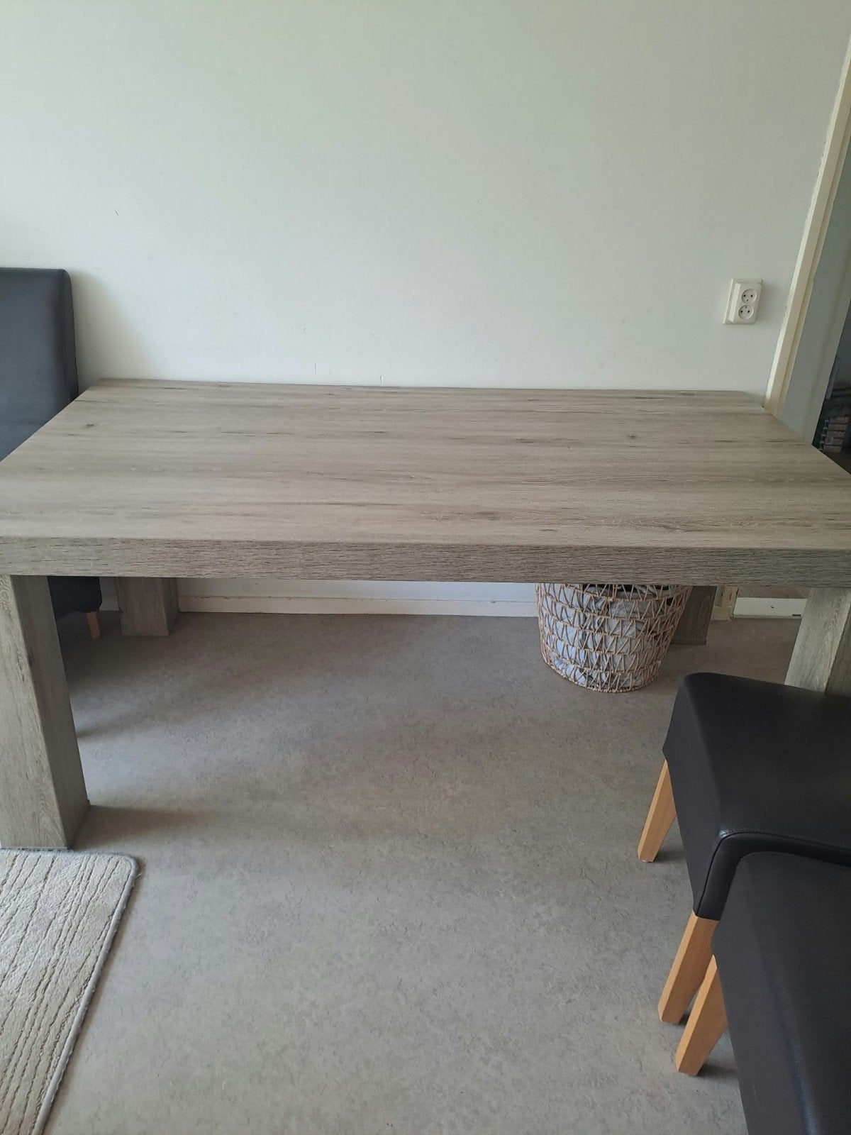 Complete Woonkamerset - Salontafel, Eettafel, Vitrinekast, T, Ophalen, 100 tot 150 cm, Modern, Scandinavisch, Overige houtsoorten