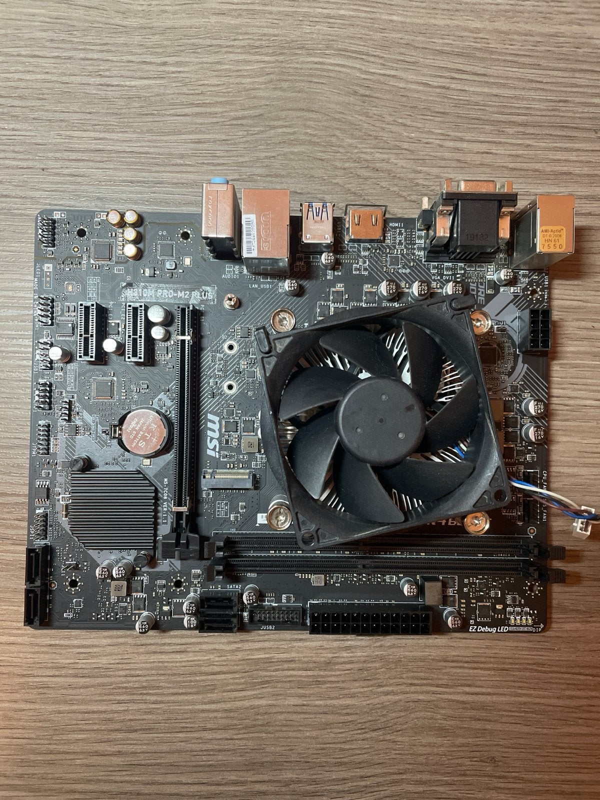 Intel i5-9400f CPU met MSI H310M PRO-M2 PLUS moederbord, Computers en Software, Moederborden, Ophalen of Verzenden, Gebruikt, Intel