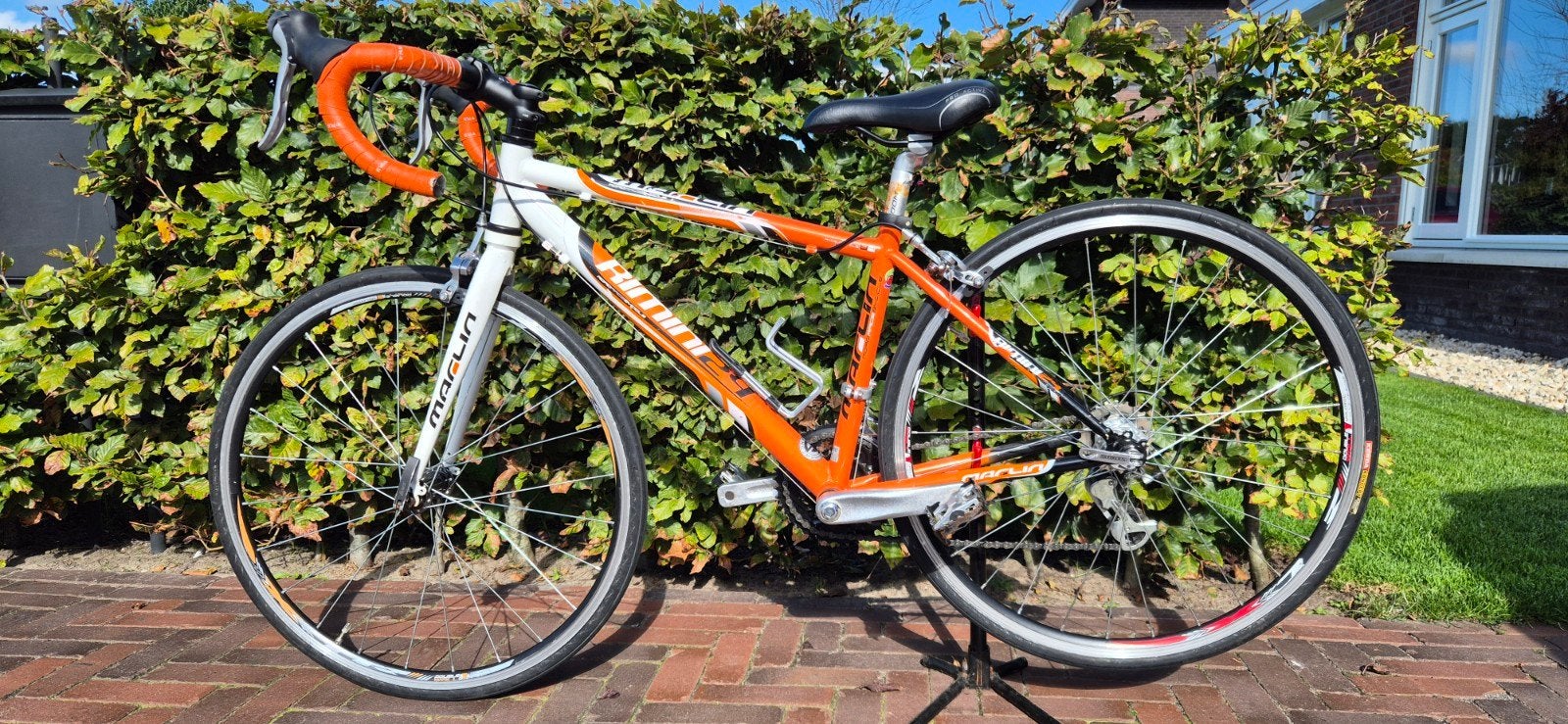 Marlin Rimini 24 kinder racefiets, Gebruikt, Staal, Velgrem, Minder dan 49 cm