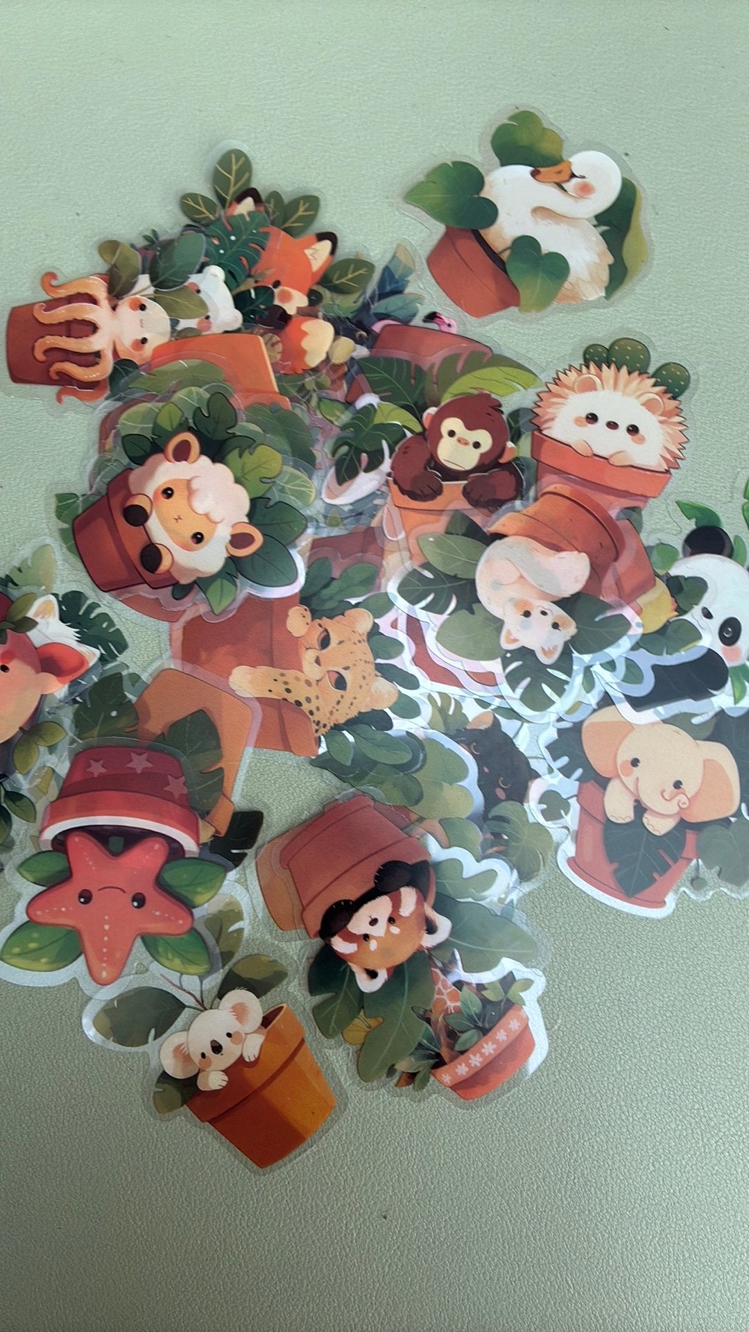 50 dieren plant stickers, Ophalen of Verzenden, Nieuw, Meerdere stickers