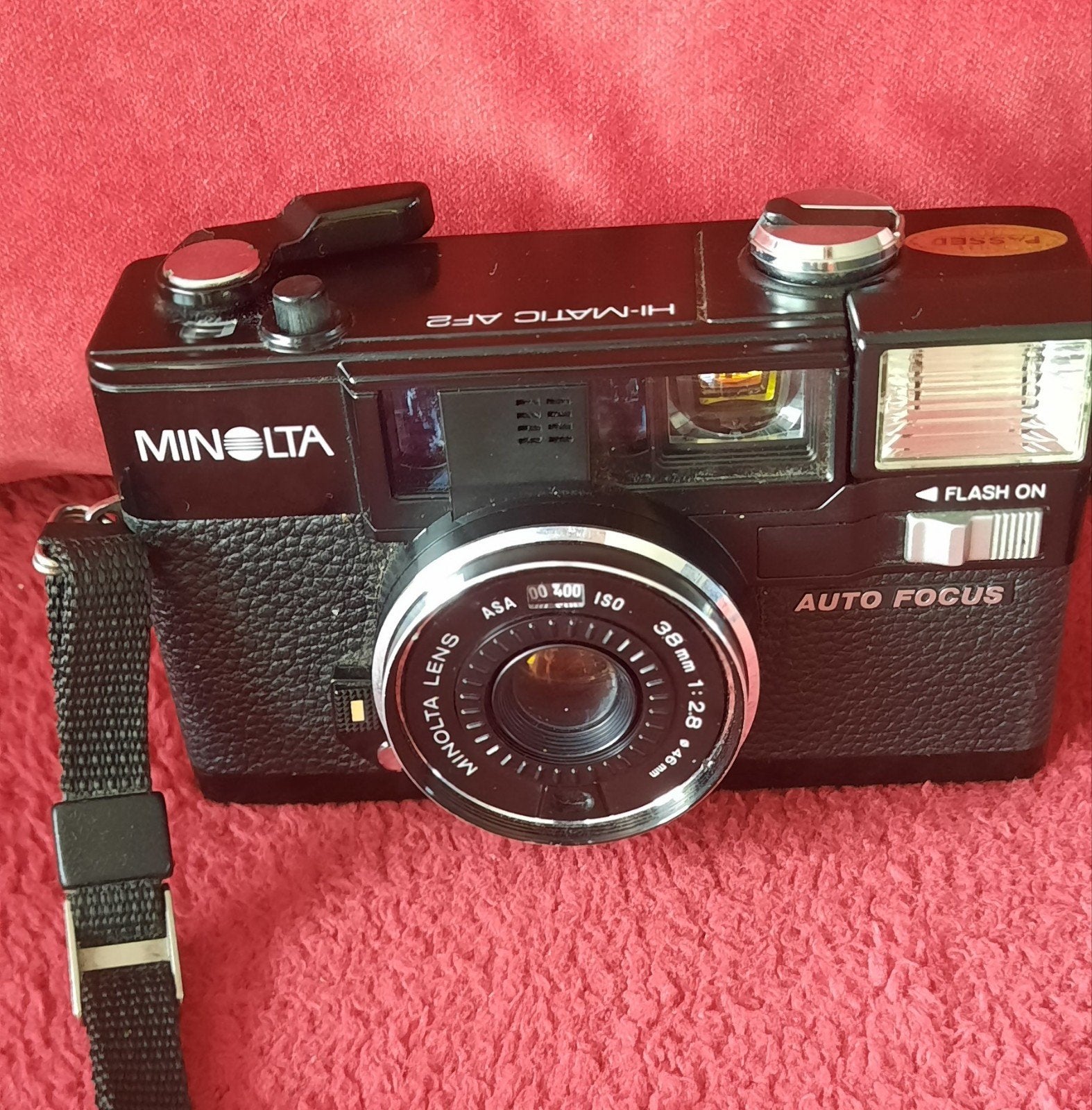Minolta Hi-Matic AF2 analoog, Ophalen of Verzenden, Compact, Minolta
