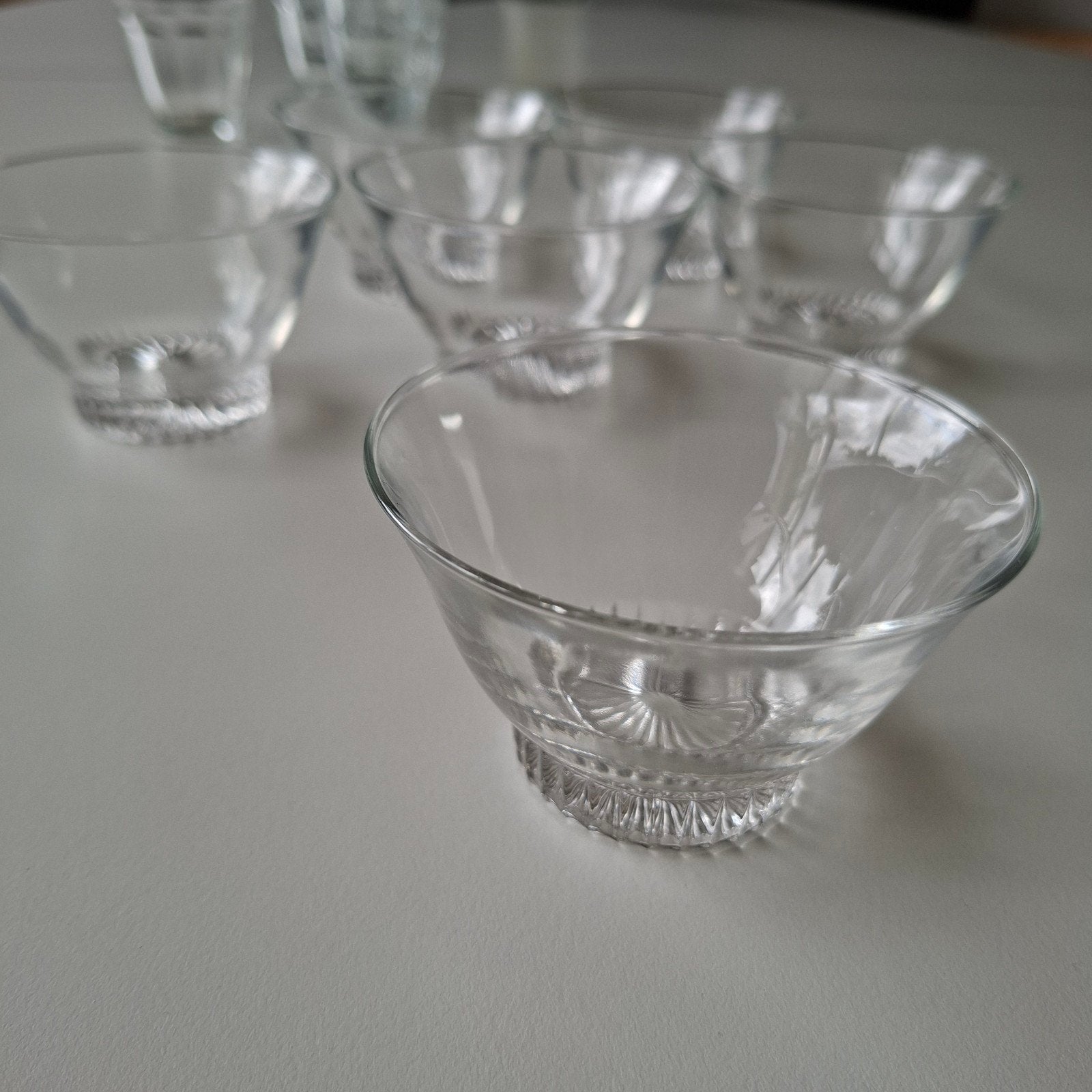 glazen dessertbakjes 6 st, Ophalen of Verzenden