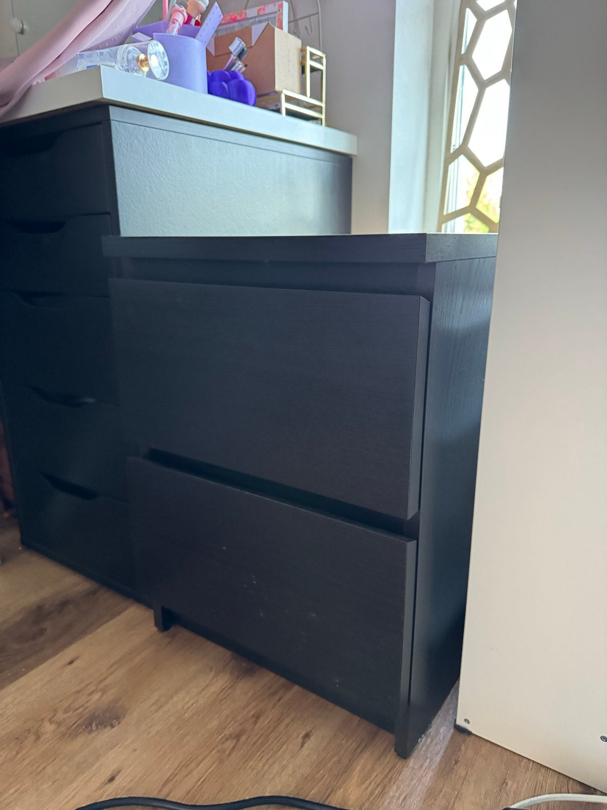 IKEA Malm ladekast 40x55 - Zwartbruin, Huis en Inrichting, Kasten | Ladekasten, Ophalen, Minder dan 50 cm, Gebruikt, 1 of 2 laden
