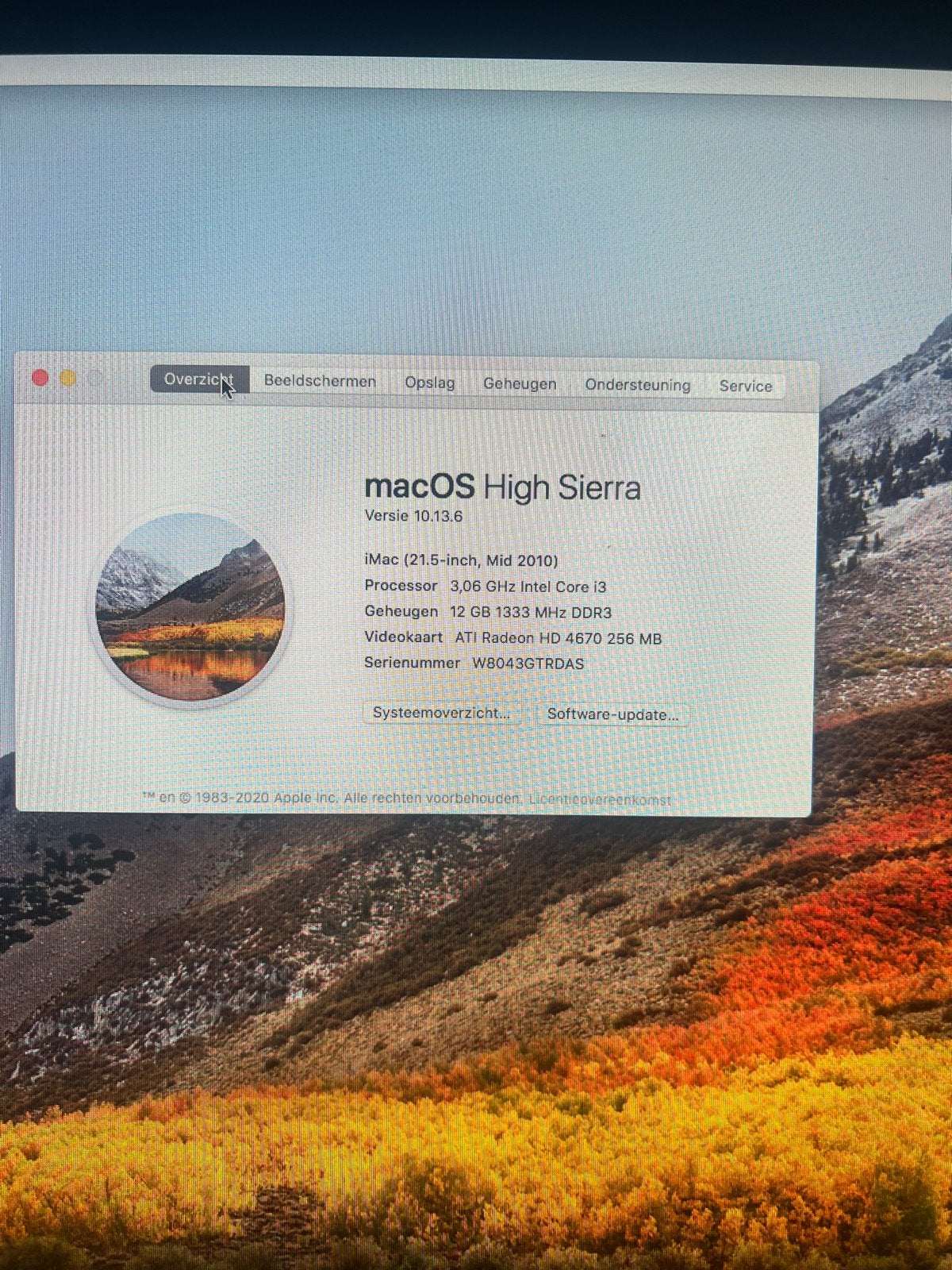 Apple iMac 21.5-inch (Mid 2010) - 12GB RAM, 500GB HDD, Computers en Software, Apple Desktops, Ophalen, Gebruikt, IMac, 21,5 inch