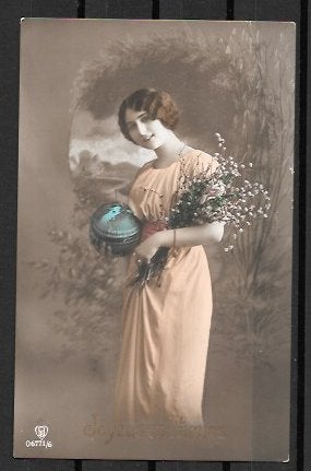 Oude Gelopen Zwitserse Briefkaart uit 1924, Ophalen of Verzenden, Gestempeld