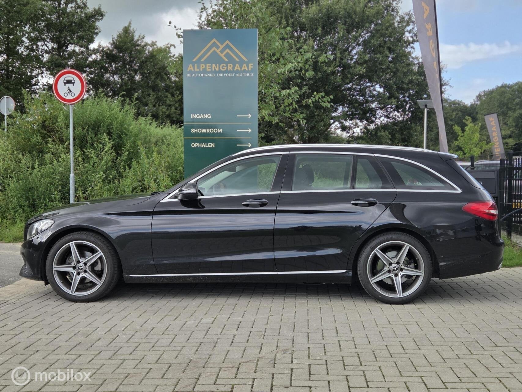 Mercedes C-klasse Estate 180, Auto's, Mercedes-Benz, Automaat, Achterwielaandrijving, Euro 6, Zwart