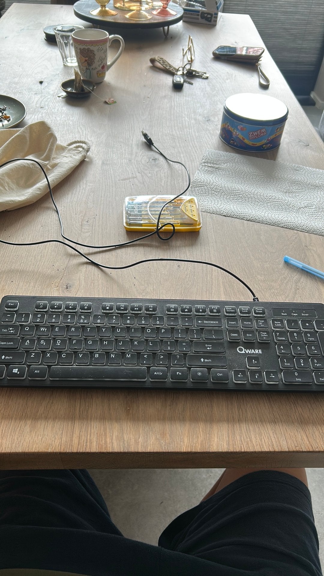 Goeie Qware gaming toetsenbord, Ophalen of Verzenden, Zo goed als nieuw, Gaming toetsenbord