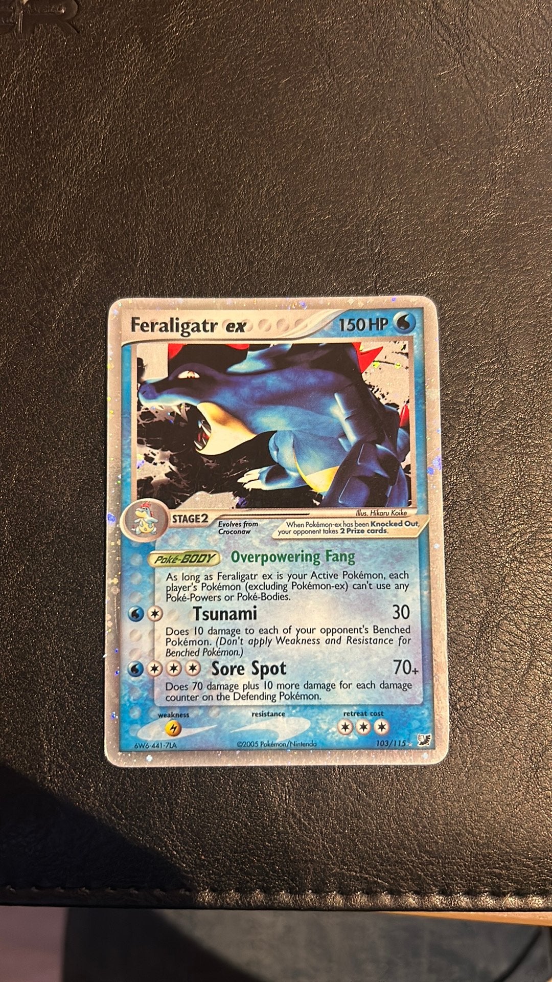 Feraligatr ex 103/115, Unseen Forces, Hobby en Vrije tijd, Ophalen of Verzenden, Zo goed als nieuw