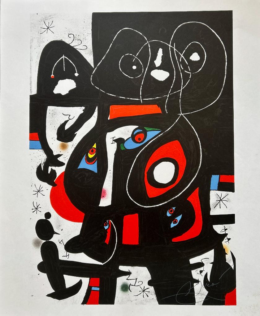 Zeefdruk/prent Joan Miro - La Métamorphose, Verzenden