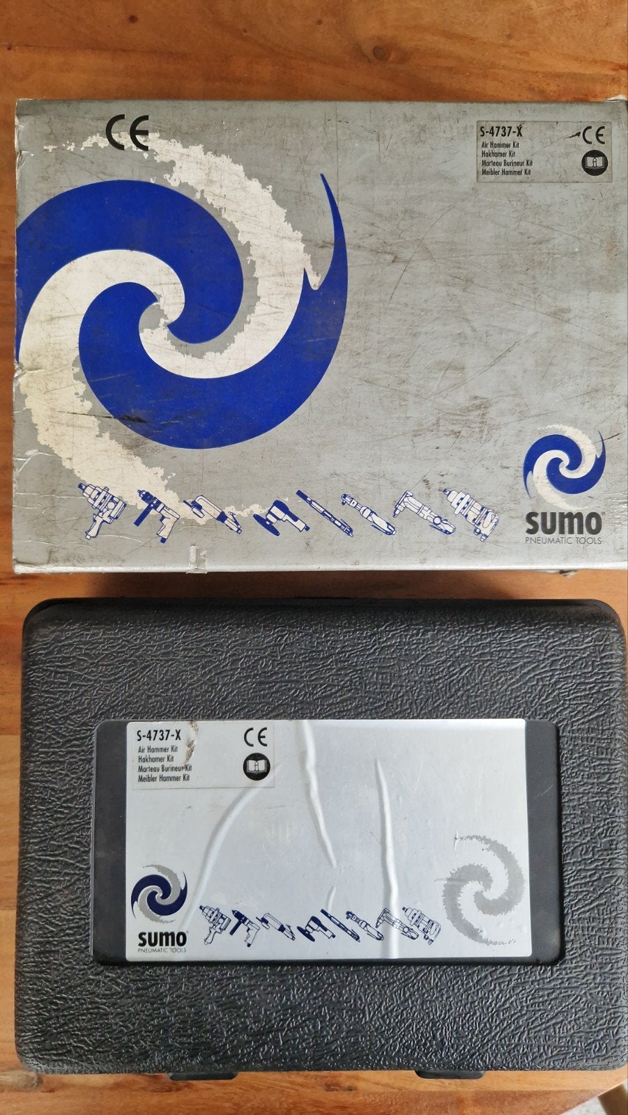 Sumo Luchtdruk Hamer Set / Beitelset met 5 Beitels, Ophalen, Gebruikt