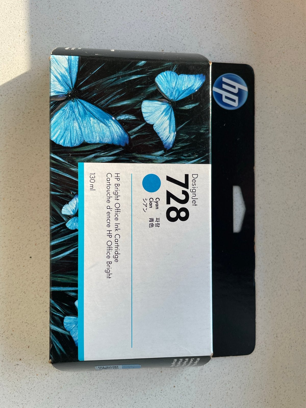 HP DesignJet 728 Cyaan Inktcartridge 130ml, Ophalen of Verzenden, Nieuw, Cartridge