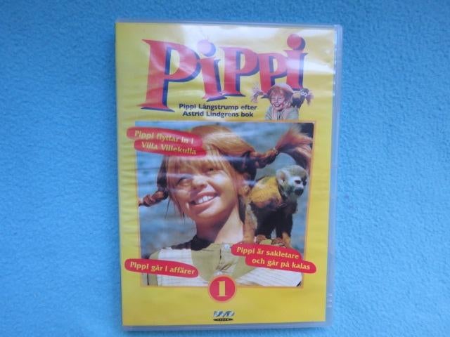 Zweedse DVD: Aflevering 1-3 van de tv-serie Pippi Långstrump, Cd's en Dvd's, Dvd's | Kinderen en Jeugd, Alle leeftijden, Overige genres