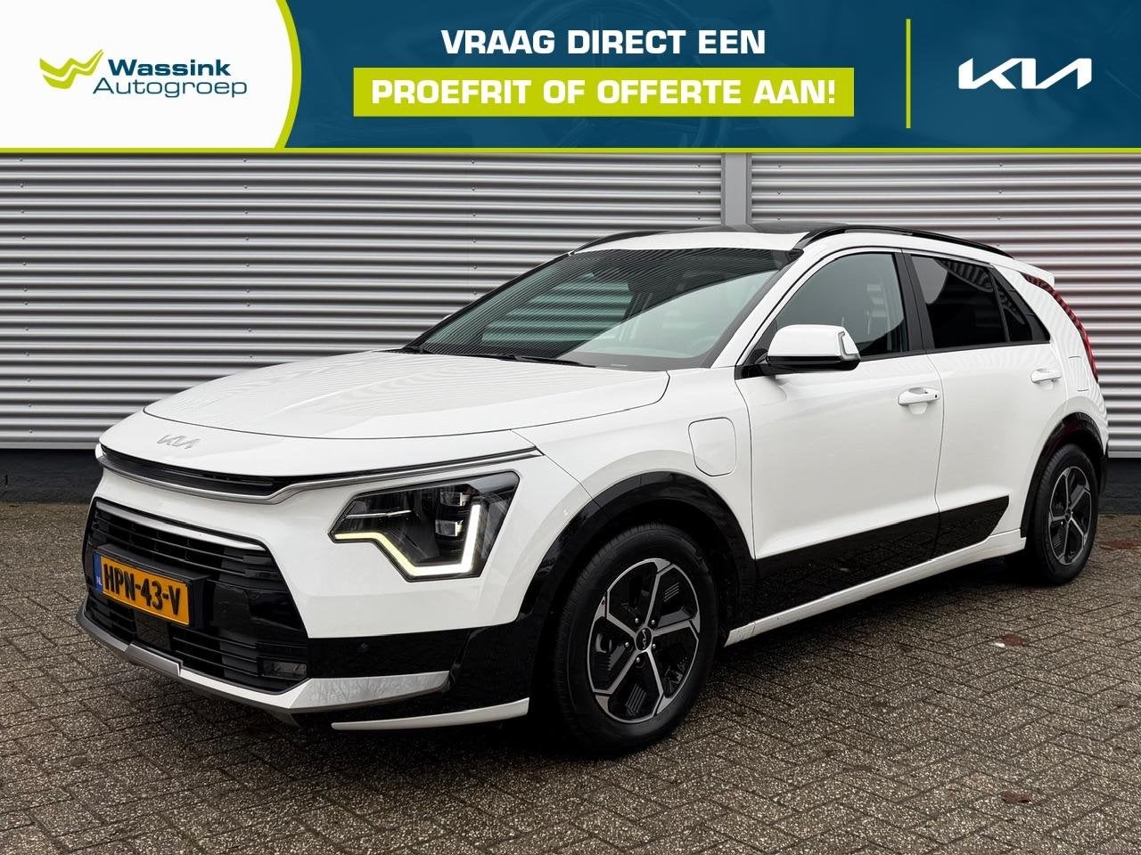 Kia Niro 1.6 GDi PHEV 171pk DCT6 DynamicPlusLine | Schuif/Ka, Auto's, Gebruikt, Wit, Bedrijf, 171 pk