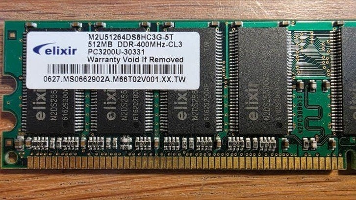 DDR RAM Geheugenmodules - VDATA en Elixir (256MB/512MB), Gebruikt, 133 / 400, Server, Ophalen of Verzenden