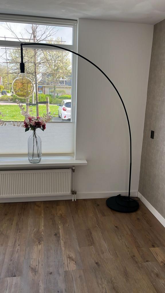 Ikea booglamp met Wizz smart lamp, Ophalen, Gebruikt, Metaal, 150 tot 200 cm