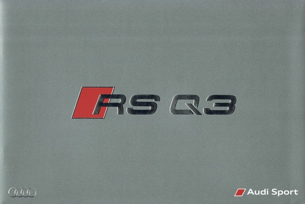 Folder Audi RS Q3 (2016), Verzenden, Zo goed als nieuw, Audi