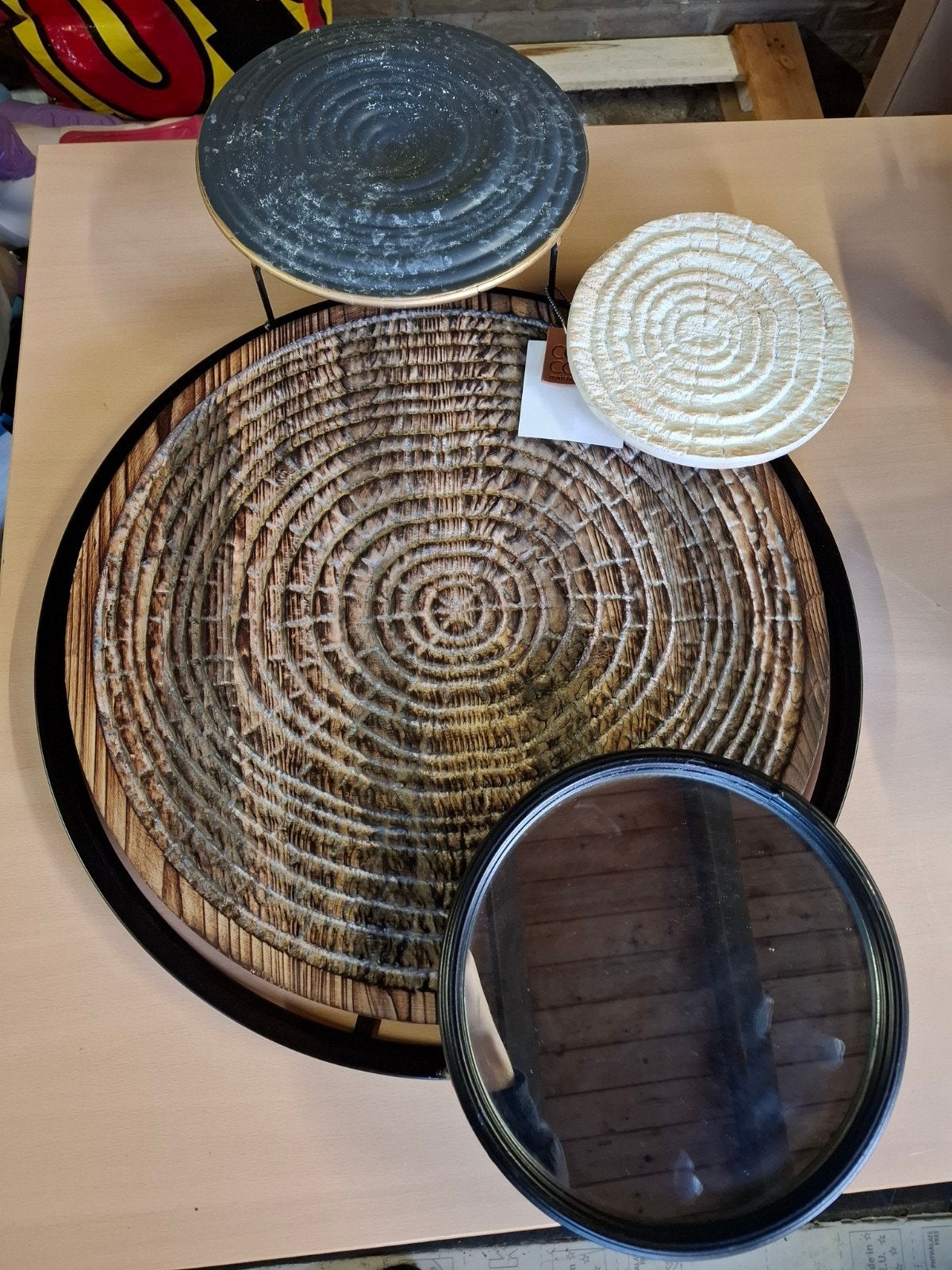 Decoratie spiegel wand, Huis en Inrichting, Woonaccessoires | Wanddecoraties, Ophalen of Verzenden, Zo goed als nieuw