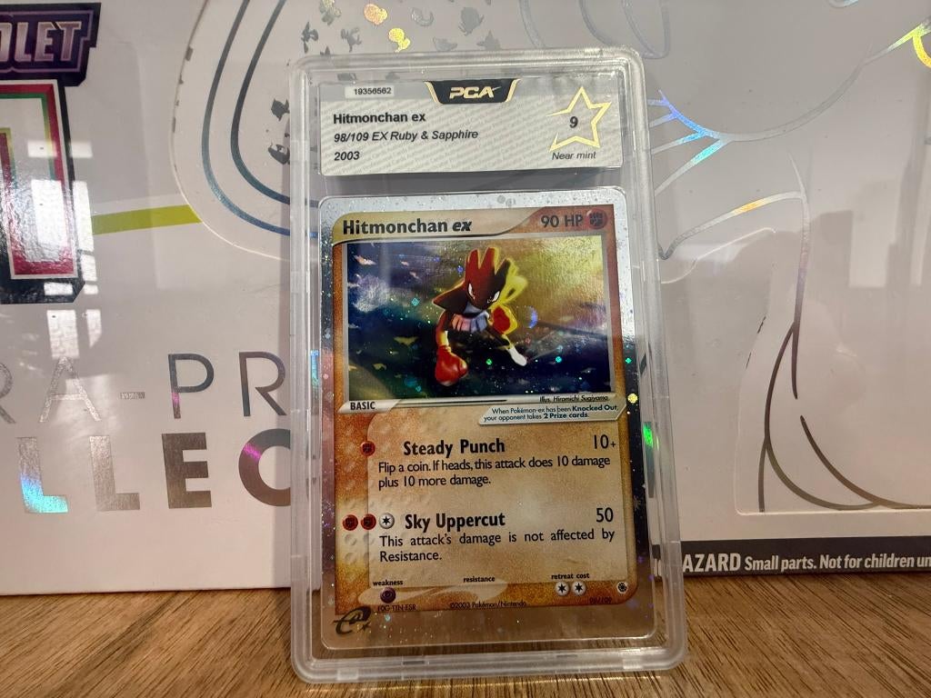 Pokemon Hitmochan EX 98/109 RUBY SAPPHIRE GRADED 9 NM!, Ophalen of Verzenden, Nieuw, Losse kaart, Foil