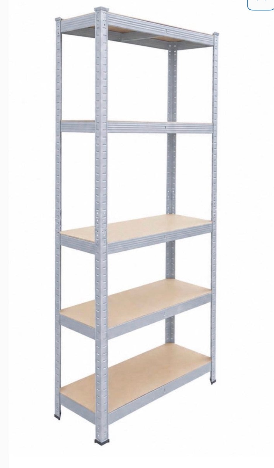 2x Stevige Opbergrek Grijs - 180x60x45cm - 175kg/etage, Ophalen of Verzenden, Zo goed als nieuw