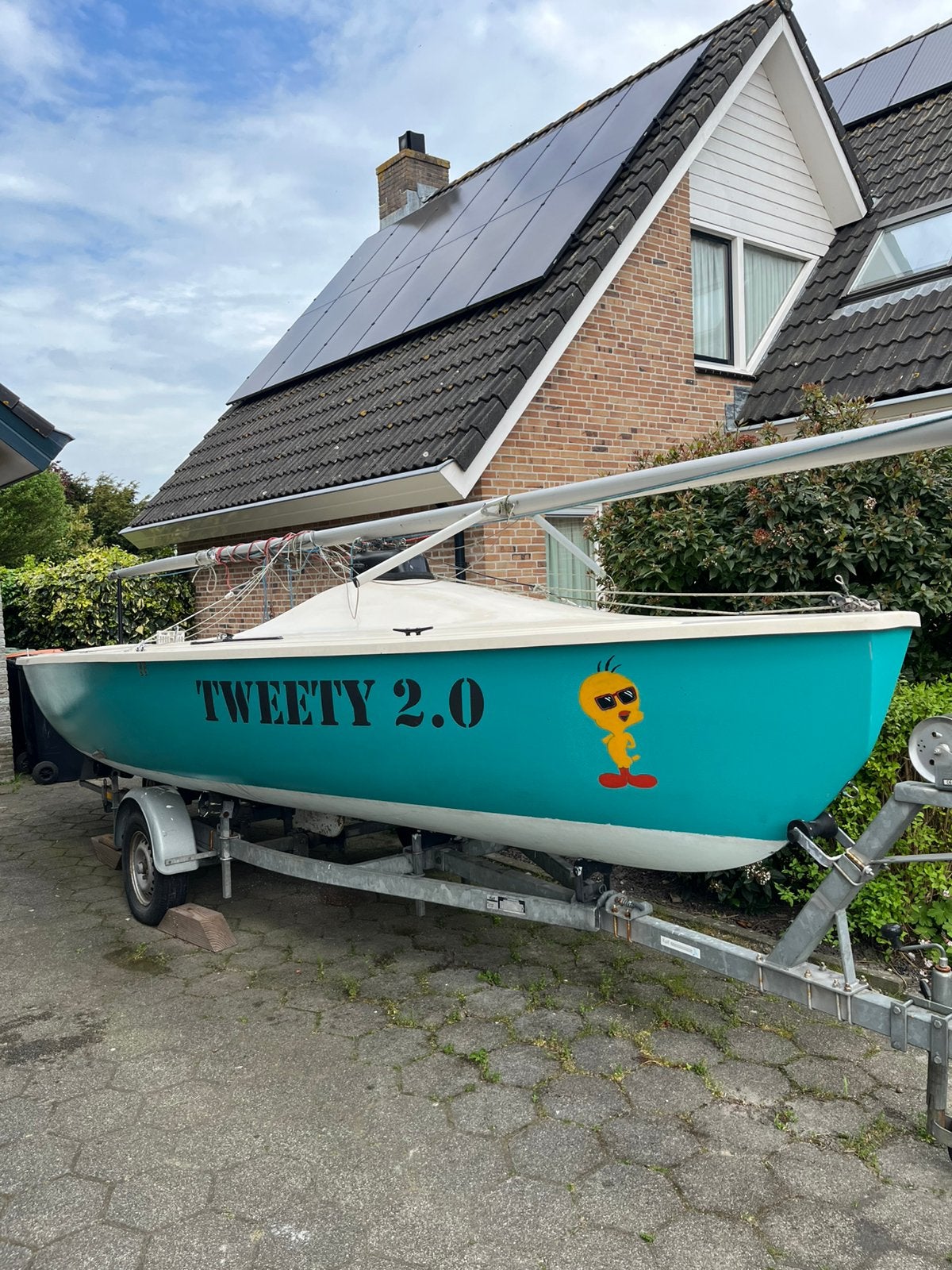 Mooie Vision 600 open zeilboot te koop, Watersport en Boten, Open zeilboten, Ophalen, 4 pk, Overige typen, Polyester