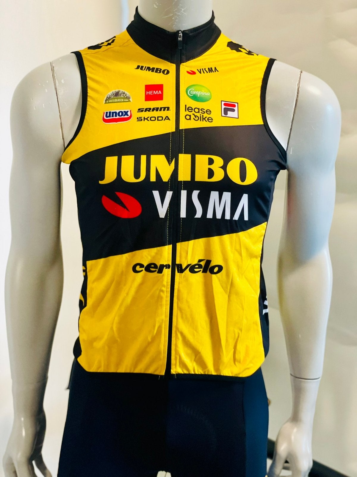 Wielrenkleding wielrenshirt fietsshirt windvest winstopper S, S, Fila, Ophalen of Verzenden, Zo goed als nieuw