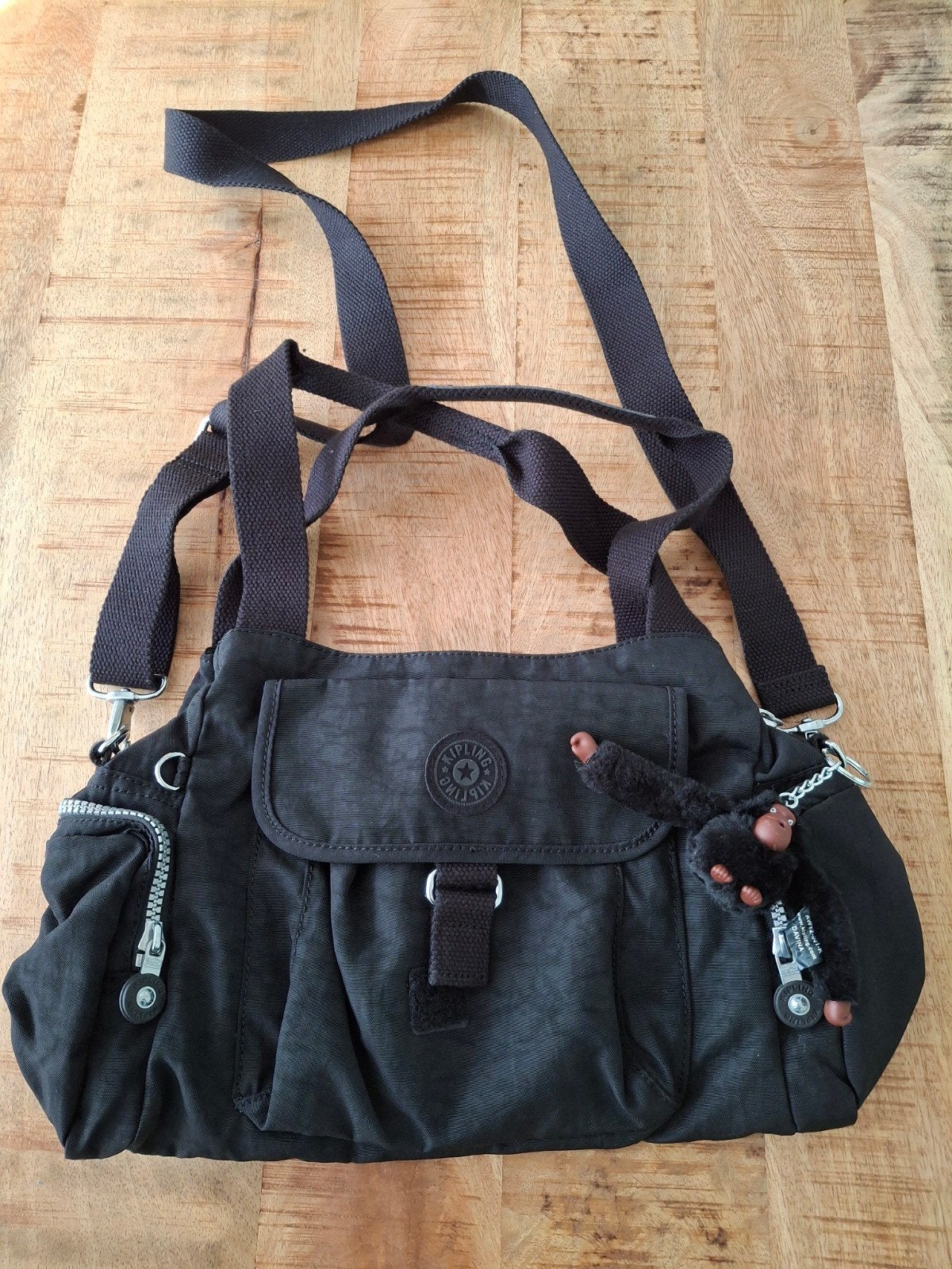 Kipling hand/schoudertas,  zwart nieuw, Ophalen of Verzenden, Nieuw