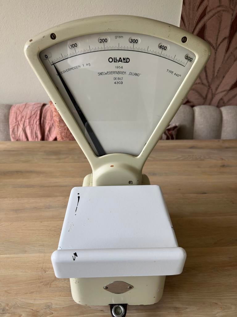 Olland vintage weegschaal, Ophalen