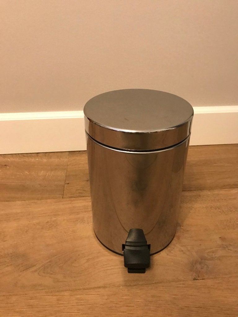 Brabantia prullenbak 3 liter, Huis en Inrichting, Ophalen, Gebruikt, Met pedaal, Minder dan 10 liter