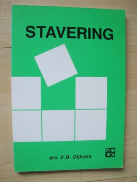 STAVERING   Drs FB Dijkstra, Ophalen of Verzenden, Zo goed als nieuw