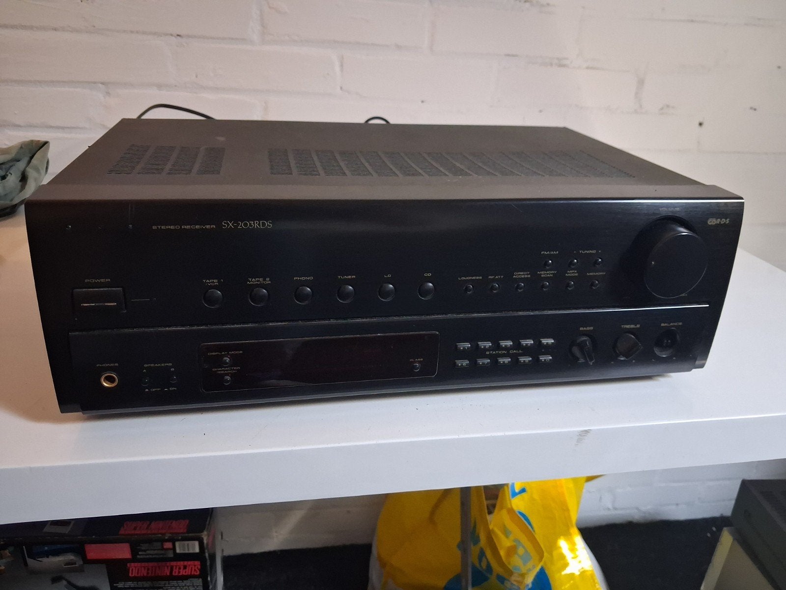 Pioneer SX-203RDS Stereo Receiver Versterker, Gebruikt, Ophalen of Verzenden, 60 tot 120 watt, Pioneer